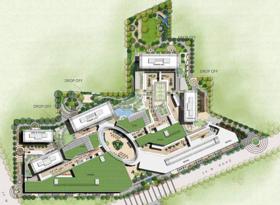 Master or location plan — M3M Heights