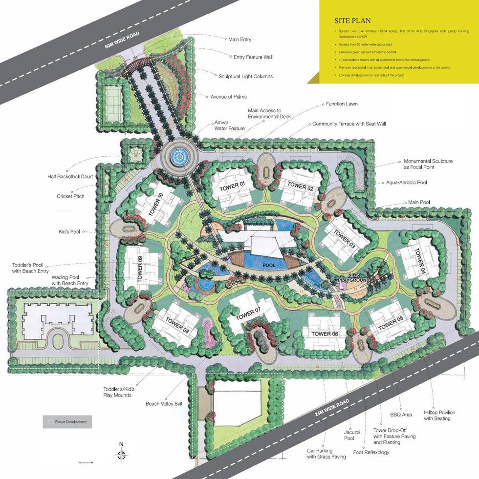 Master or location plan — M3M Merlin