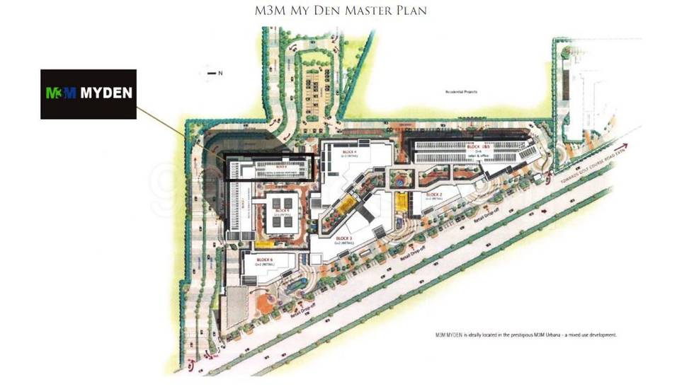 Master or location plan — M3M My Den