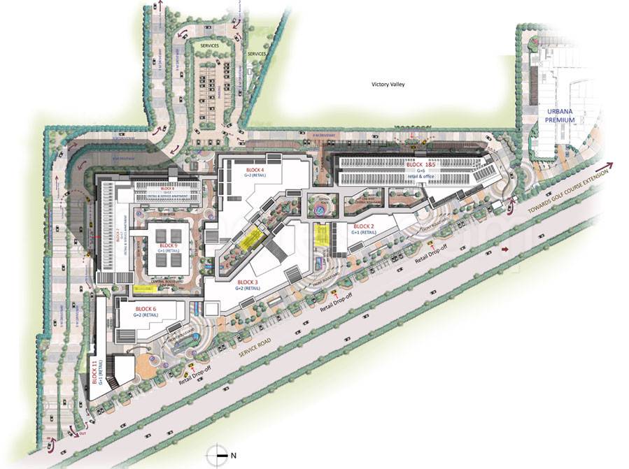 Master or location plan — M3M One Key Resiments