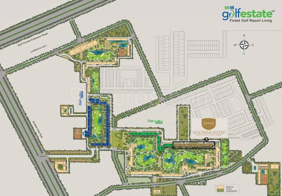 Master or location plan — M3M Polo Suites