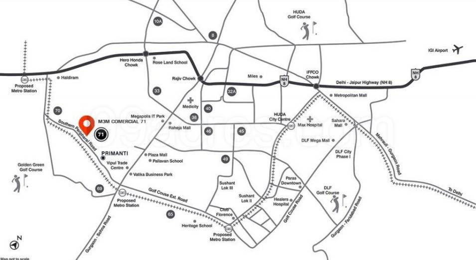 Master or location plan — M3M Sky Lofts