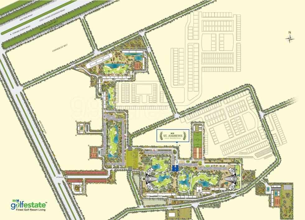 Master or location plan — M3M St Andrews