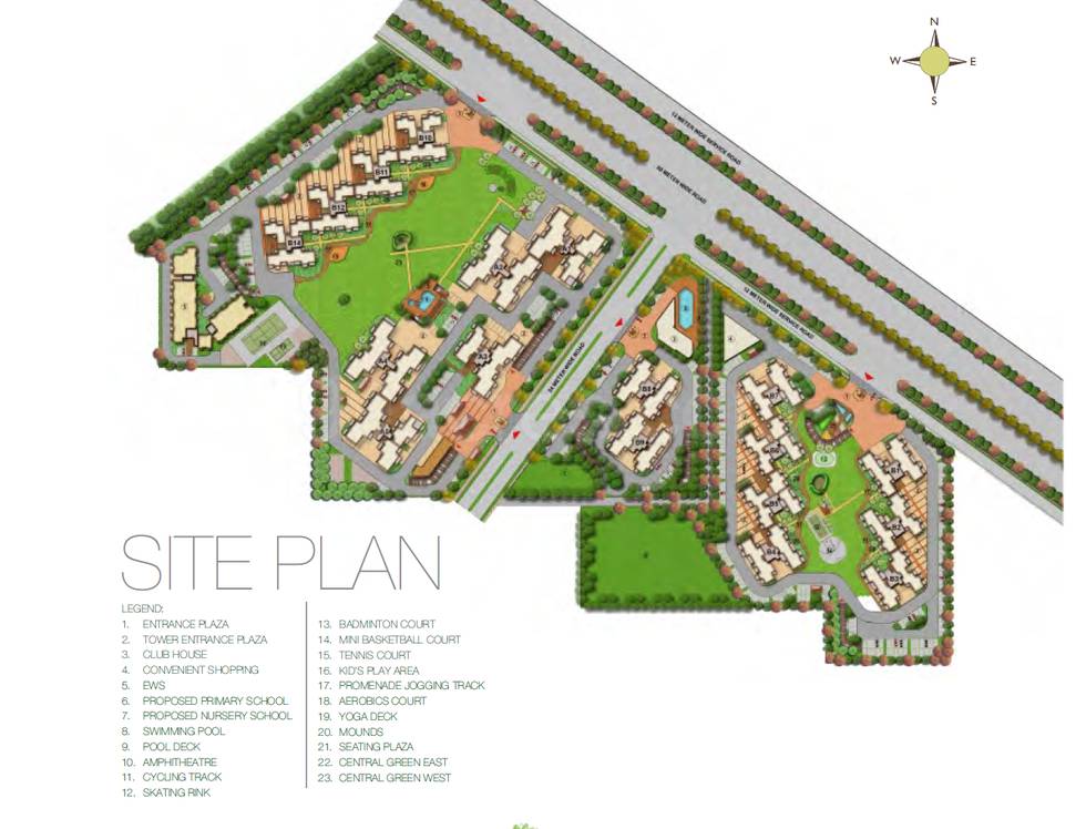 Master or location plan — M3M Woodshire