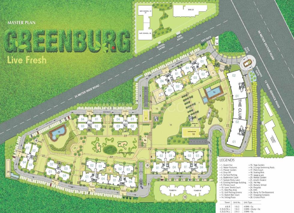 Master or location plan — Microtek Greenburg