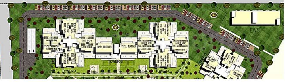 Master or location plan — Mittal Cosmos Executive Apartments