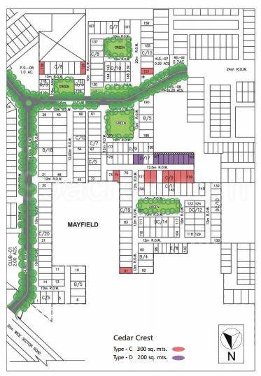 Master or location plan — Nirvana Cedar Crest
