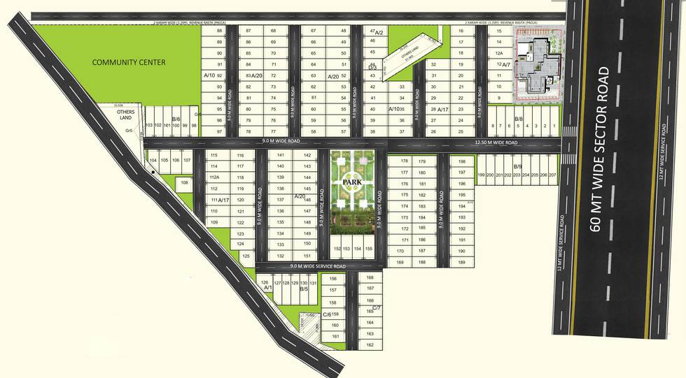 Master or location plan — Nitara One Good Earth
