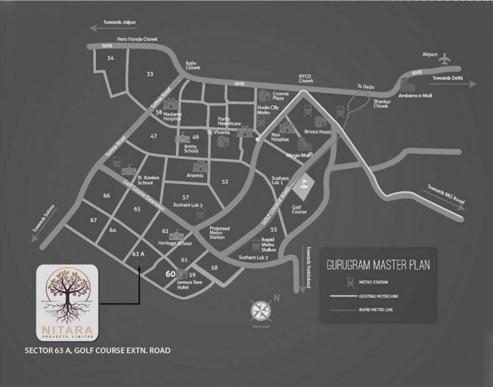 Master or location plan — Nitara Projects Anantraj