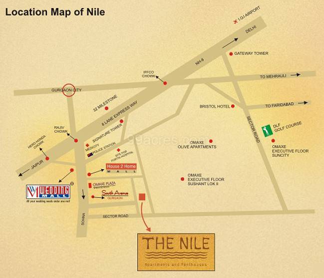 Master or location plan — Omaxe The Nile