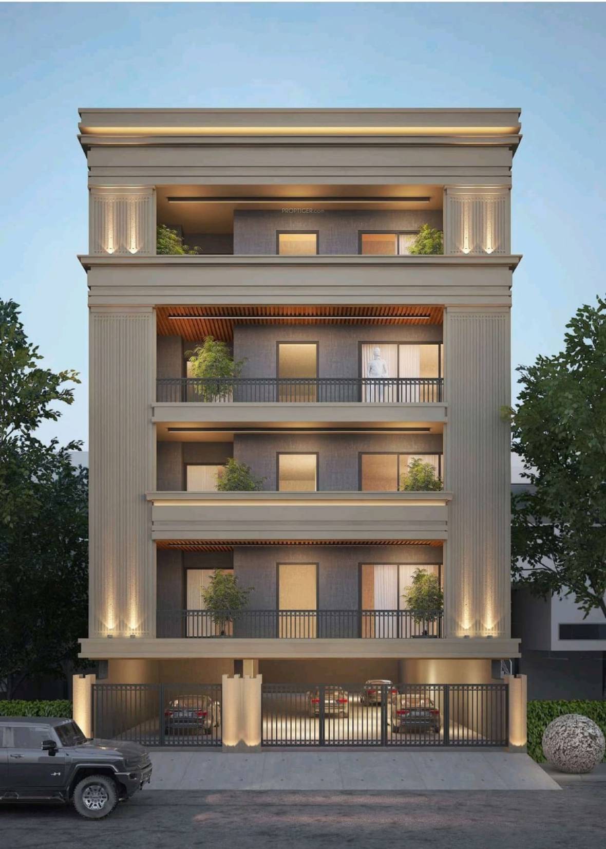 Optimal Luxury Malibu Town Floors — elevation