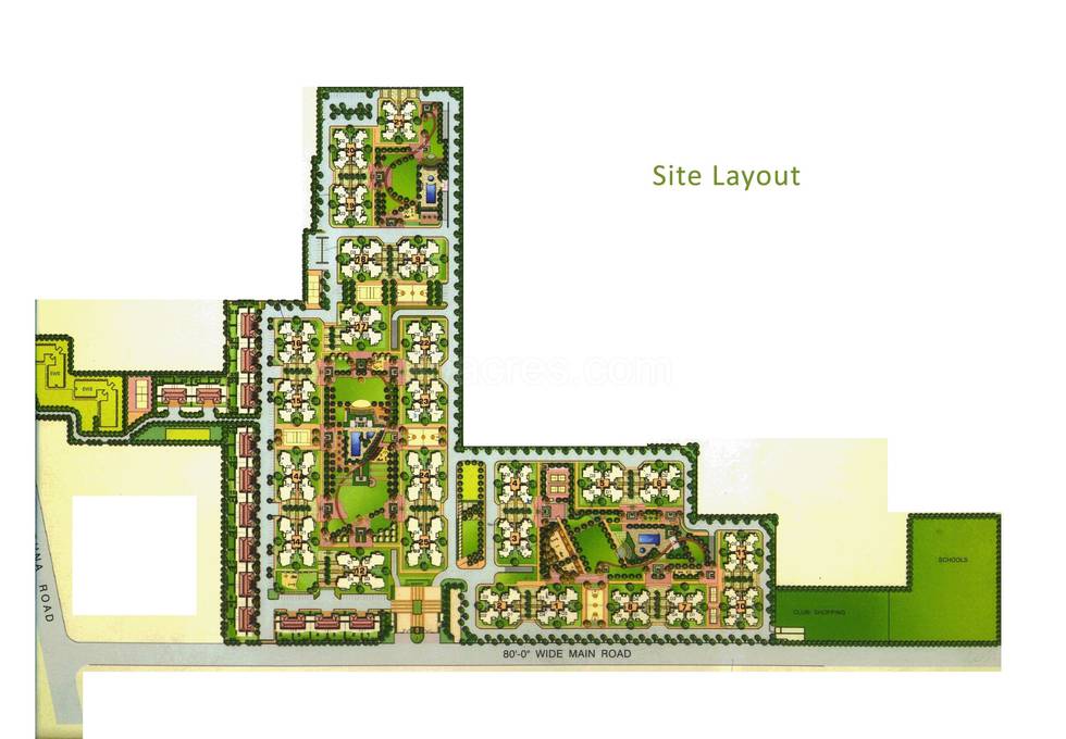 Master or location plan — Orchid Petals