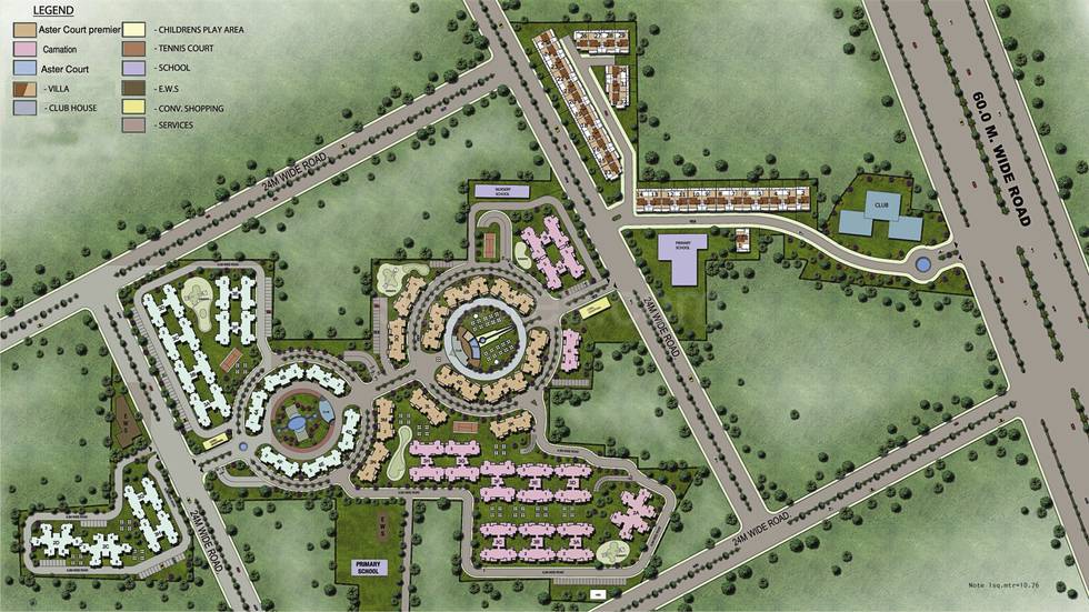 Master or location plan — Orris Aster Court
