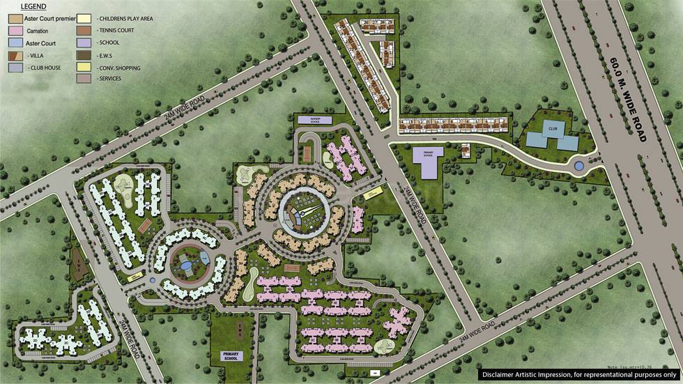 Master or location plan — Orris Carnation Residency