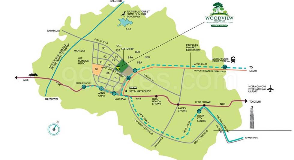Master or location plan — Orris Woodview Residences