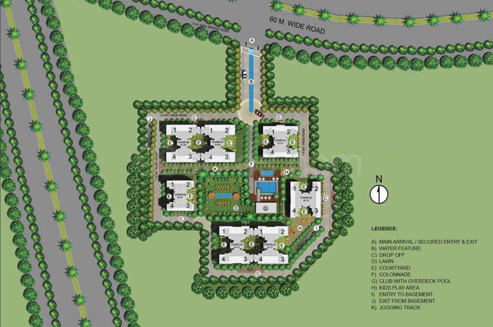 Master or location plan — Paras Irene
