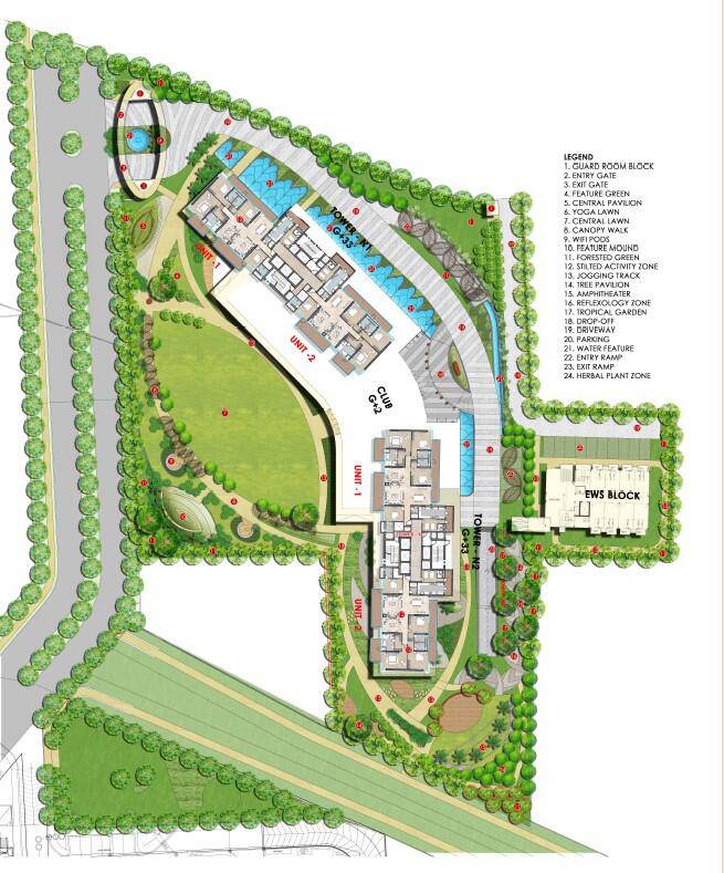 Master or location plan — Paras The Manor
