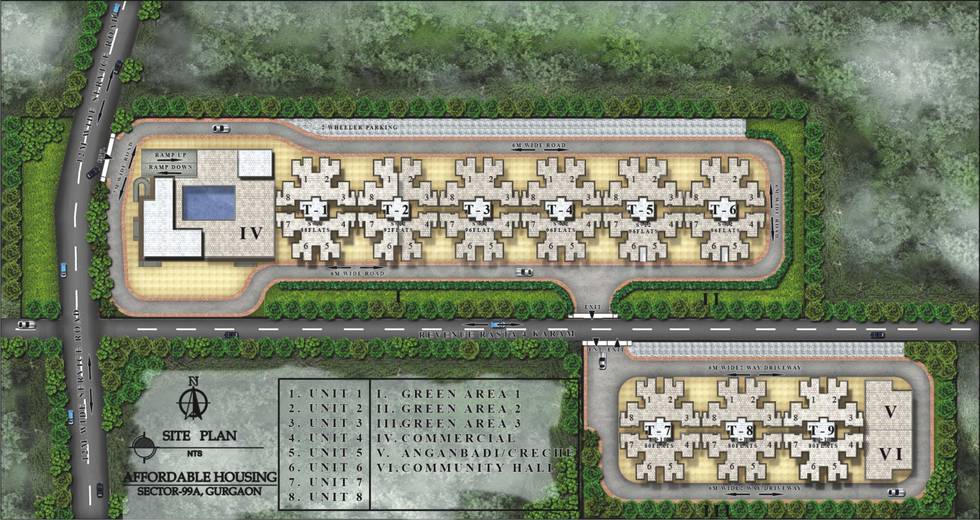 Master or location plan — Pareena Laxmi Apartments