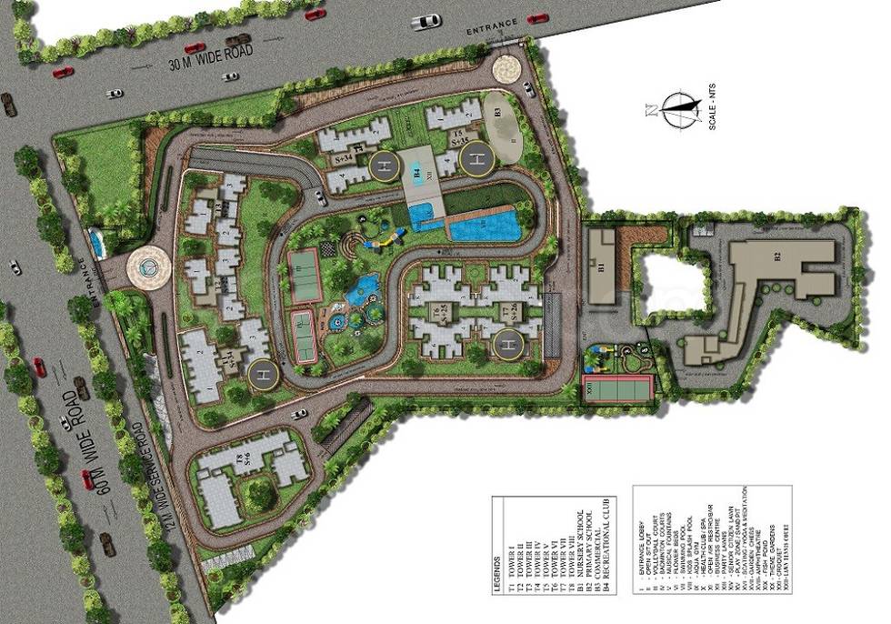 Master or location plan — Pareena Mi Casa