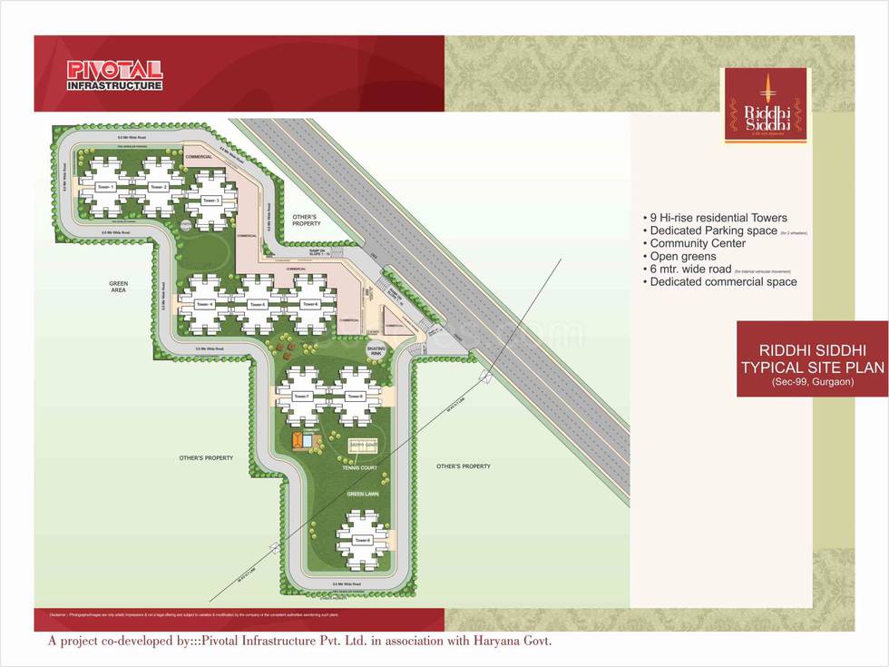 Master or location plan — Pivotal Riddhi Siddhi