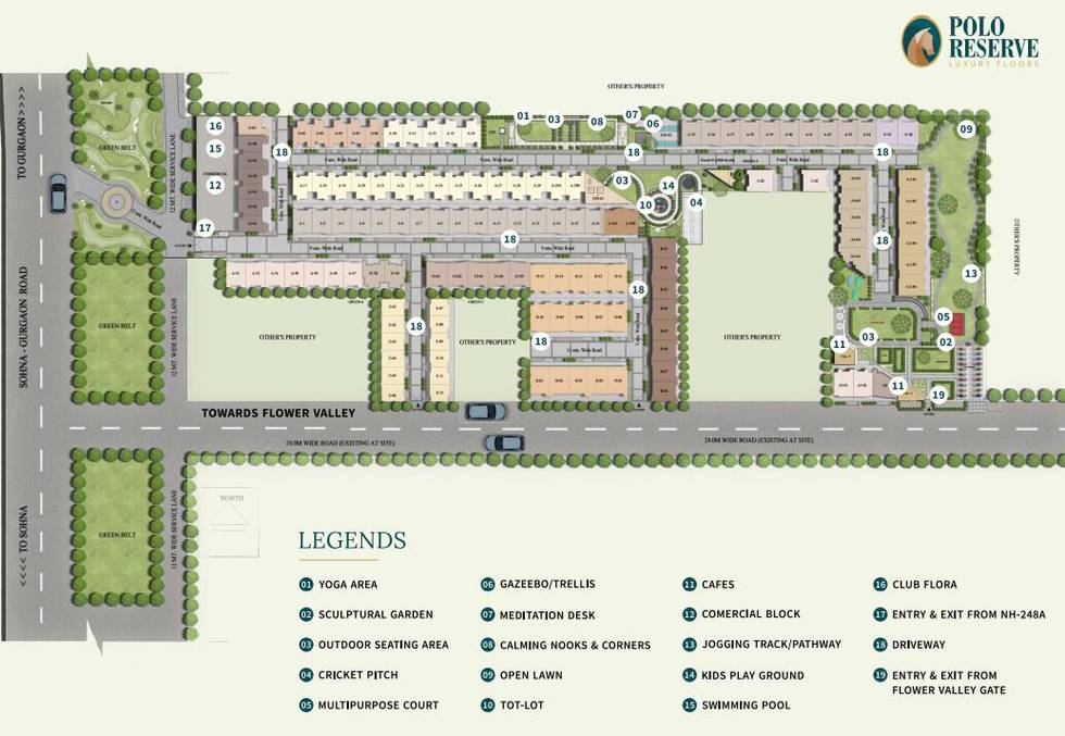 Master or location plan — Polo Reserve