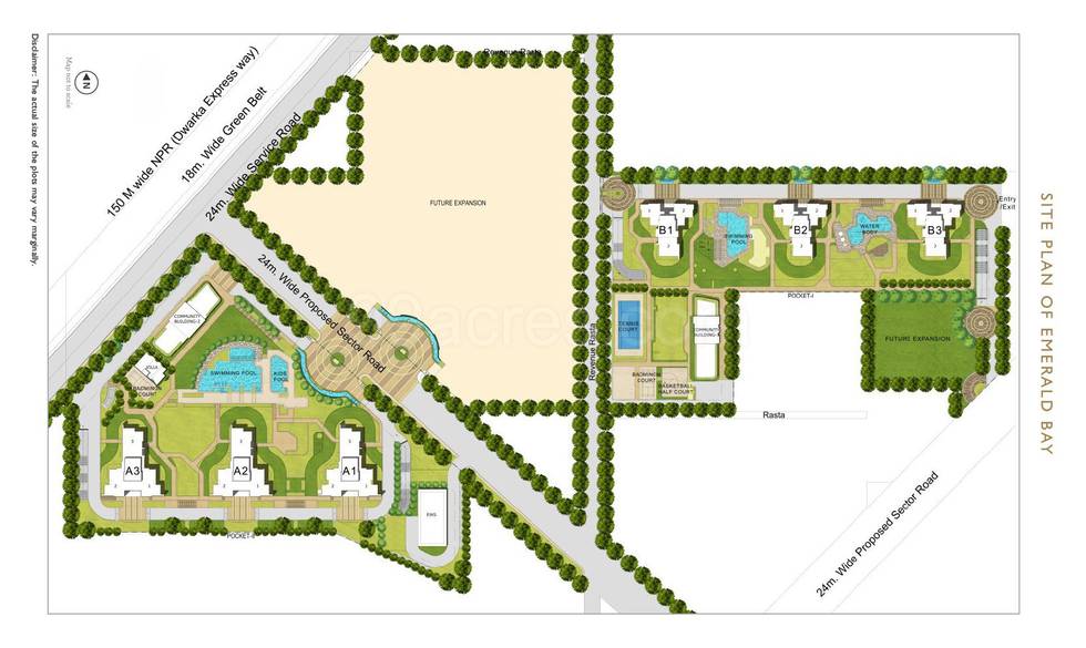 Master or location plan — Puri Emerald Bay