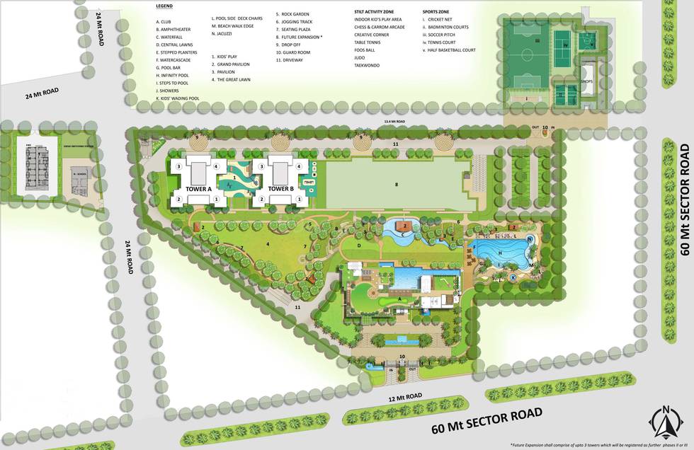 Master or location plan — Puri The Aravallis
