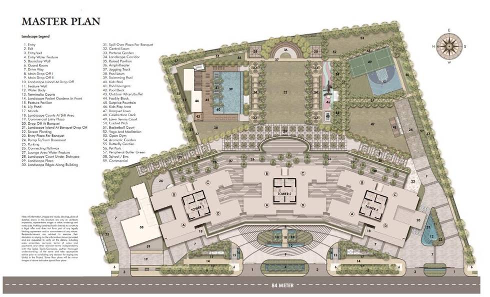 Master or location plan — Pyramid Alban