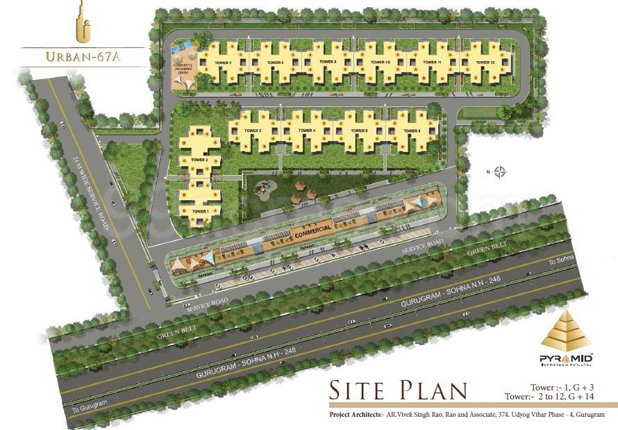 Master or location plan — Pyramid Urban