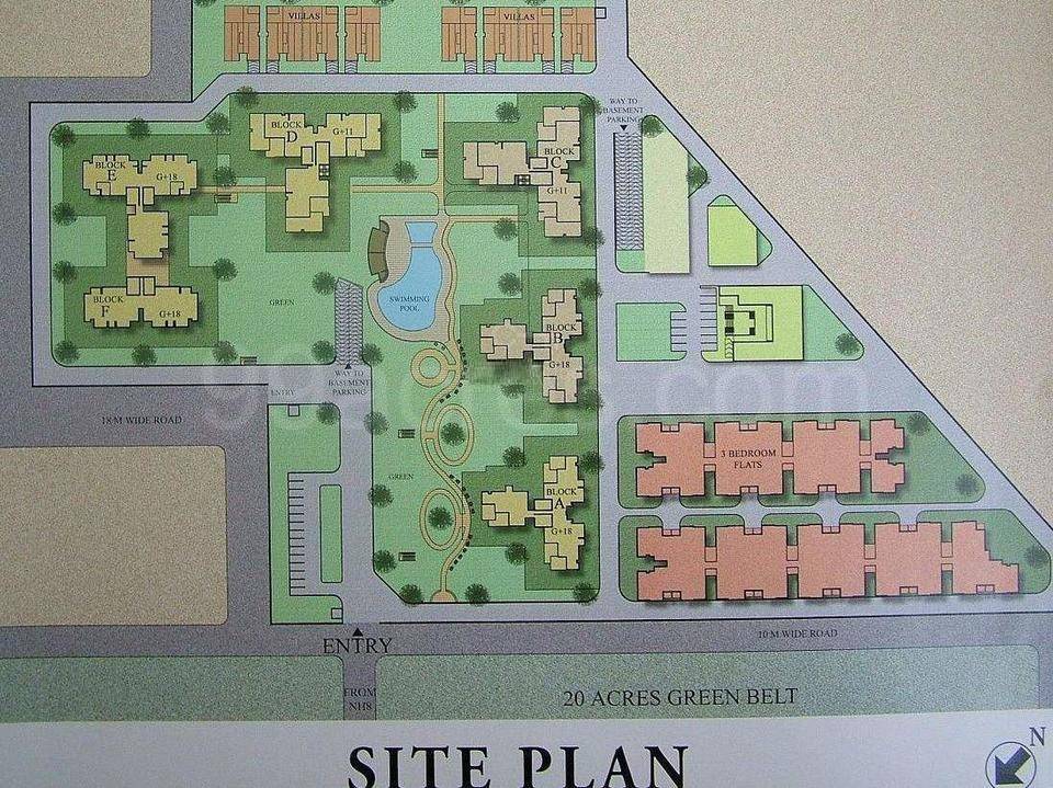 Master or location plan — Raheja Atlantis