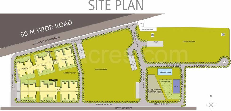 Master or location plan — Raheja Sampada