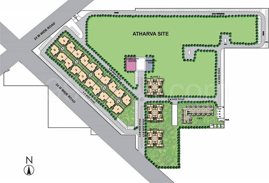 Master or location plan — Raheja Shilas