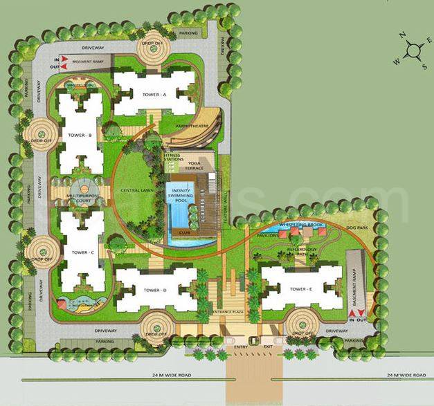 Master or location plan — Ramprastha Primera