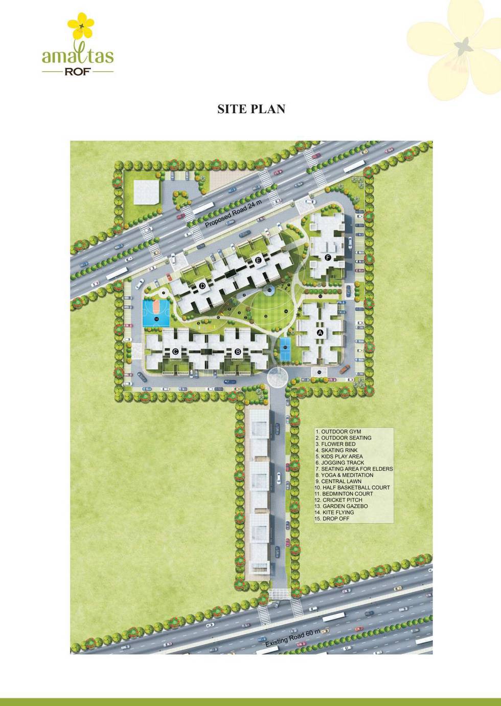 Master or location plan — ROF Amaltas