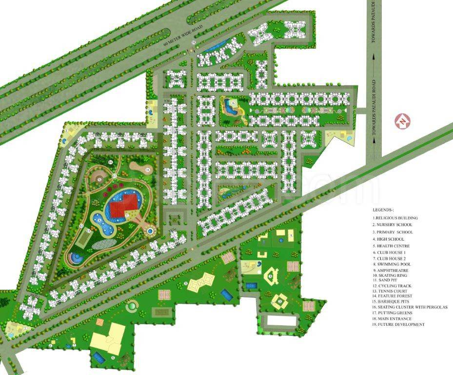 Master or location plan — Sare Crescent Parc