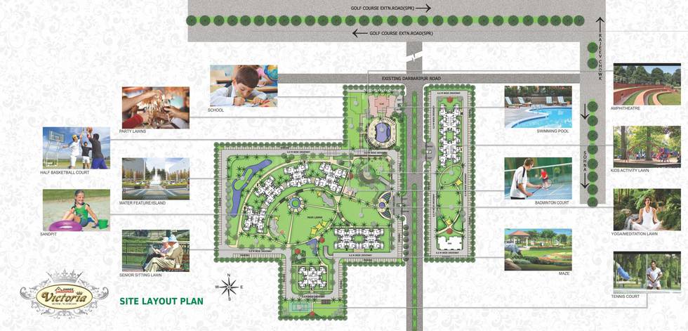 Master or location plan — Shree Vardhman Victoria