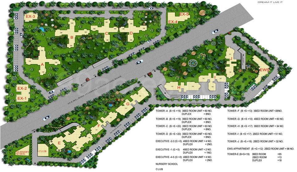 Master or location plan — Sidhartha NCR Lotus
