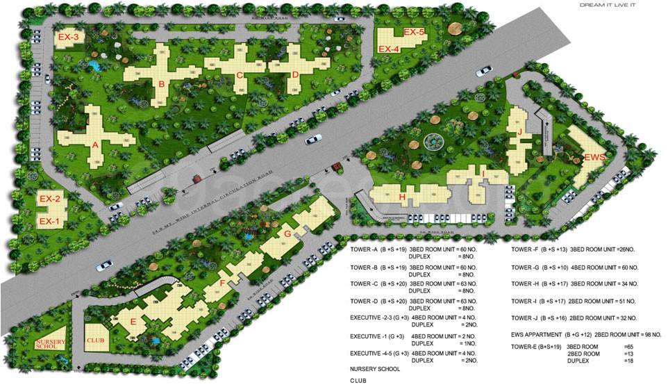 Master or location plan — Sidhartha NCR One Phase 1