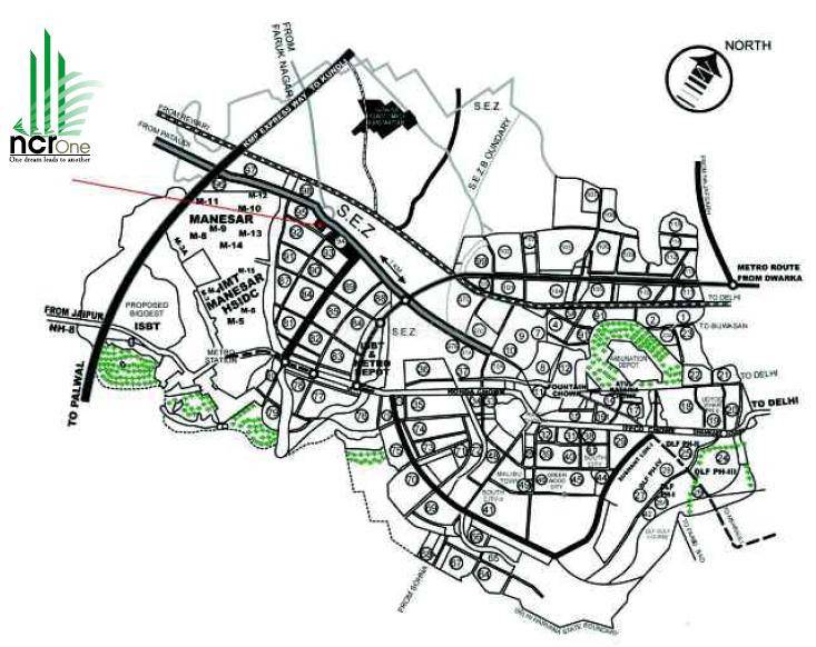 Master or location plan — Sidhartha NCR One Phase 2