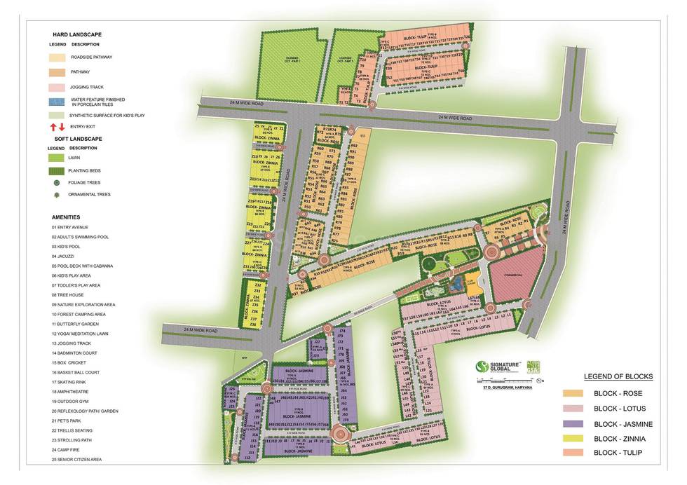 Master or location plan — Signature Global City