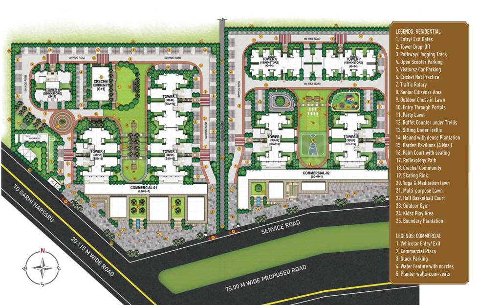 Master or location plan — Signature Global Imperial