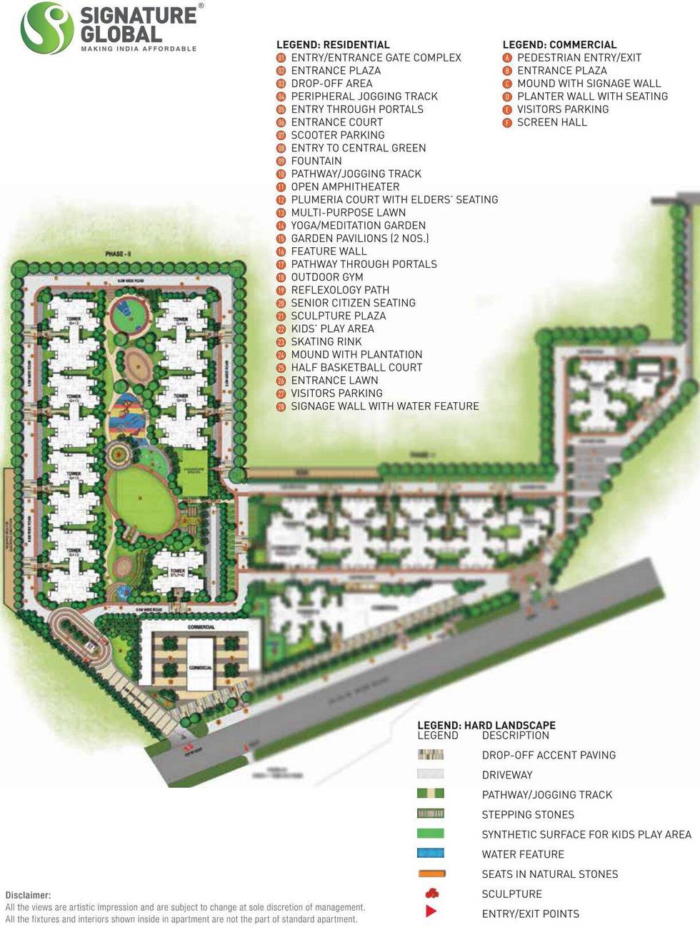 Master or location plan — Signature Global Orchard Avenue