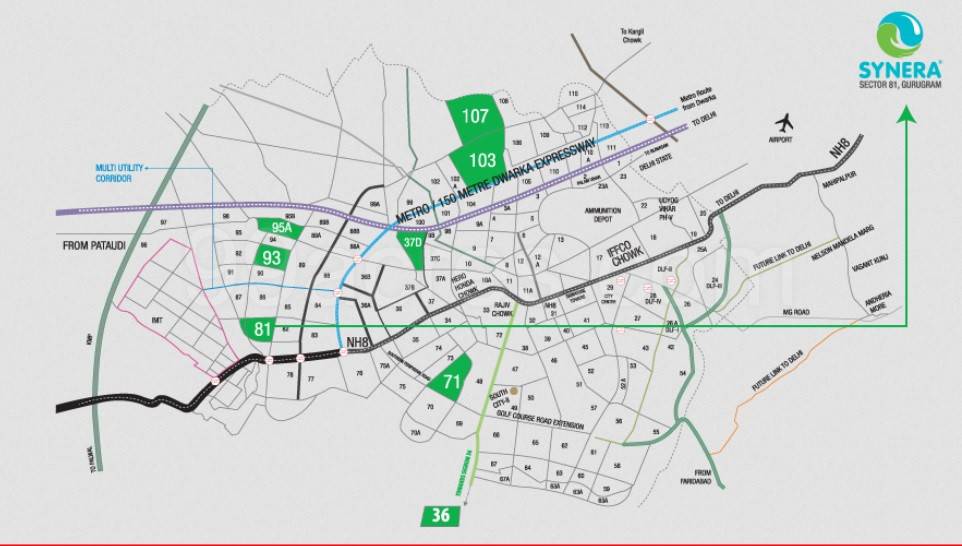 Master or location plan — Signature Global Synera