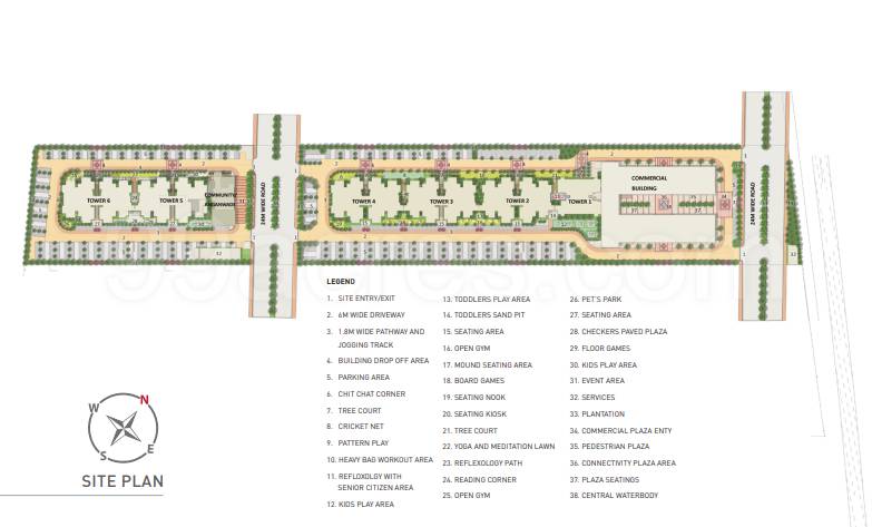 Master or location plan — Signature Global The Millennia 4