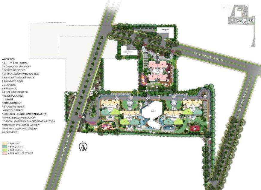 Master or location plan — Signature Tonino Lamborghini Residences