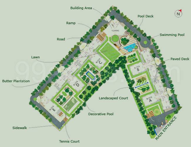 Master or location plan — Silverglades The Ivy