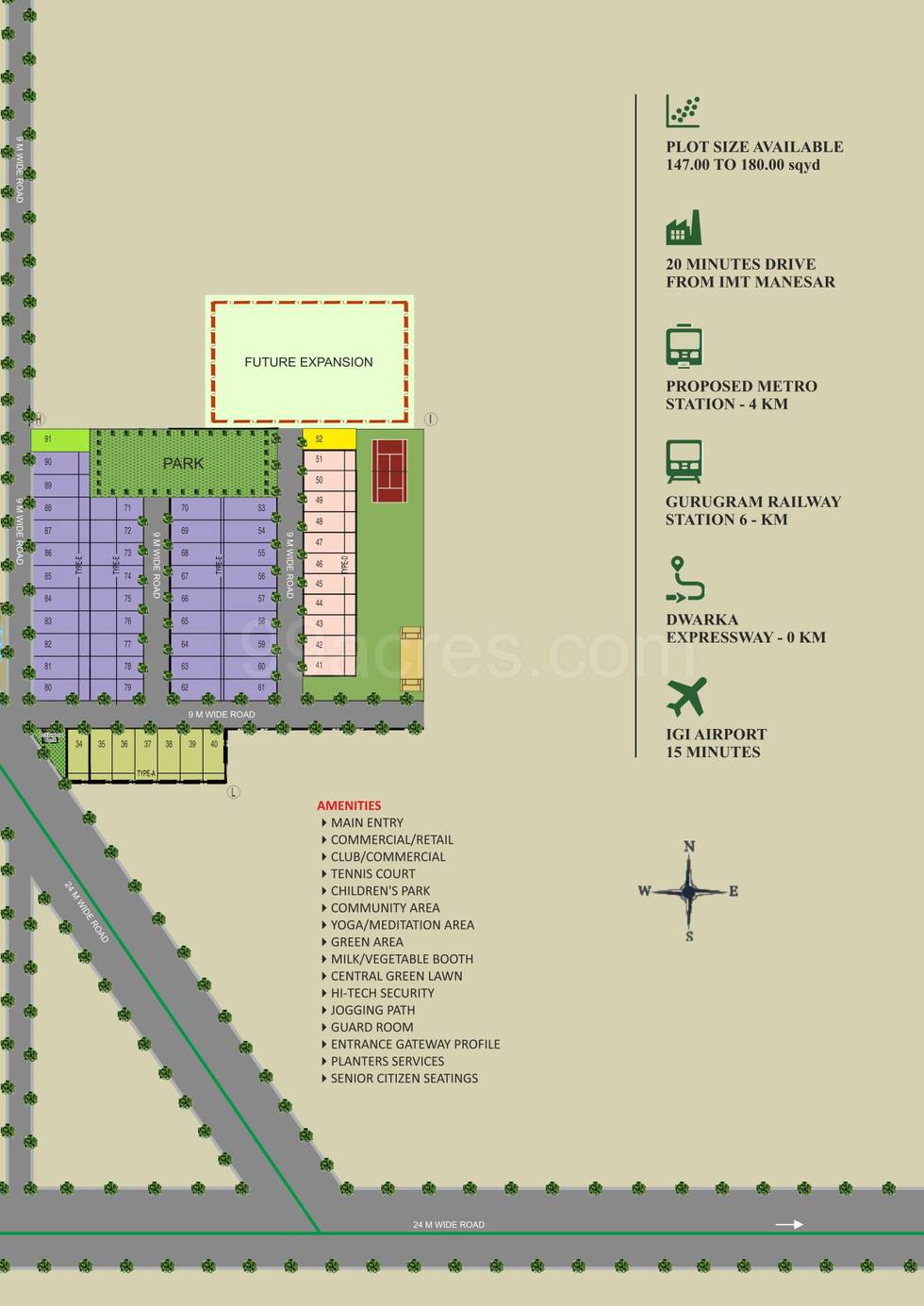 Master or location plan — Skywhales Vienna Greens