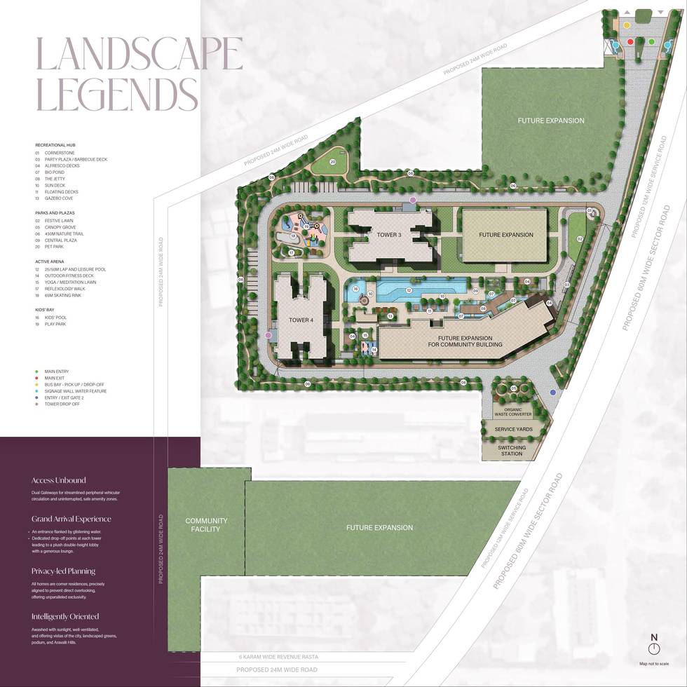 Master or location plan — Sobha Crescent