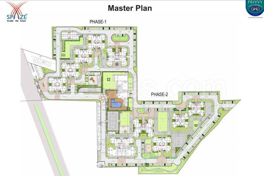 Master or location plan — Spaze Privvy The Address