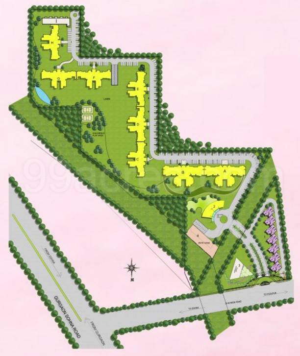 Master or location plan — Spaze Privy